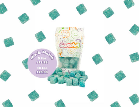 Sour Blue Raspberry Cubes - 250g