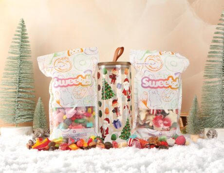 Christmas Glass Jar + 1kg Custom Pick 'n' Mix + 1kg Christmas Mix