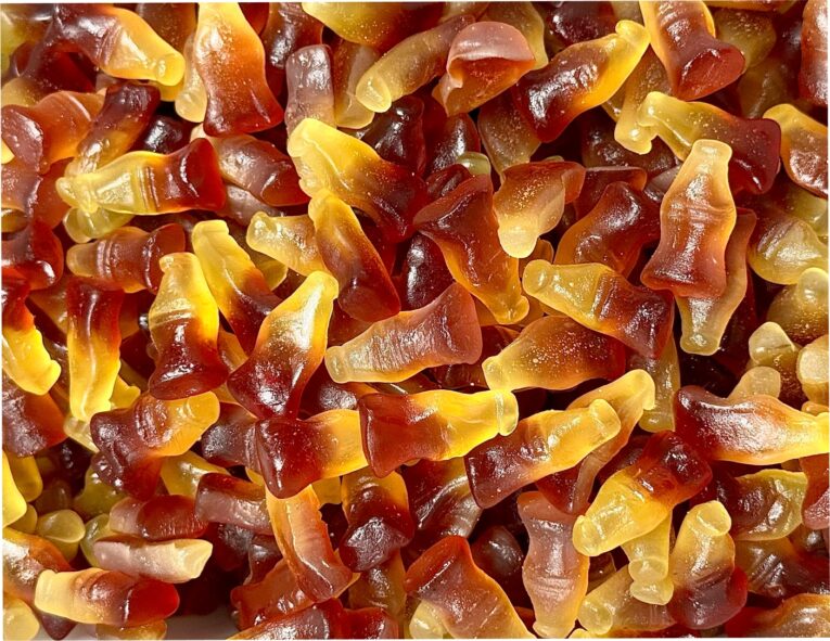 Cola bottles Flatlay