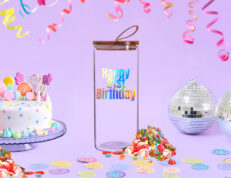 Custom Holographic Silver Sweet Jar