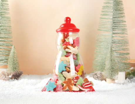 Christmas Snowman Plastic Jar