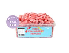 Fizzy Strawberry Pencils Tub