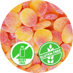 Fizzy Peaches Gluten Free - Sweetzy