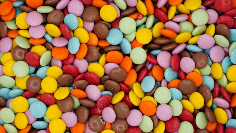 Chocolate Beans Close Up