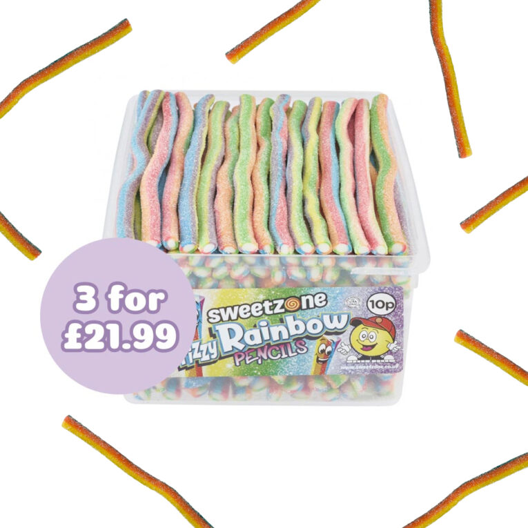 Fizzy Rainbow Pencils Tub