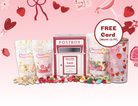 Valentine's Post Box + All Contents + Glass Jar