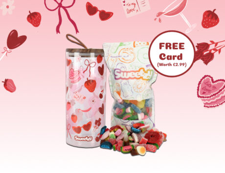 Valentine's Glass Jar + 1kg Custom Pick 'n' Mix