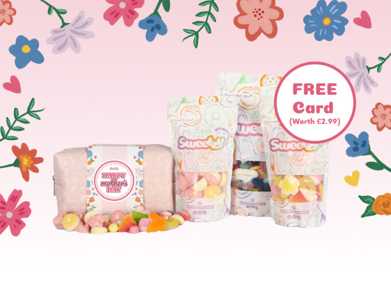 MOT26 - Mothers Day pink bag with sweets