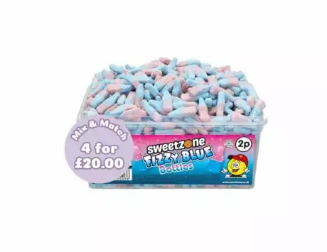 Fizzy Blue Bubblegum Bottles Tub