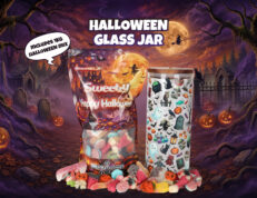 Halloween Glass Jar + 1kg Halloween Mix