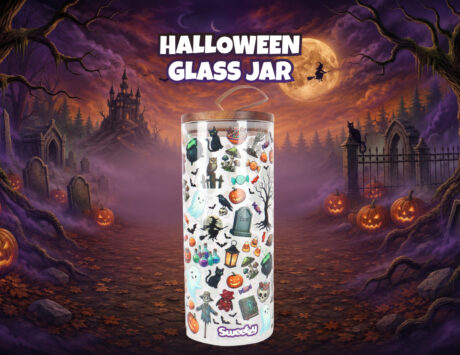 Halloween Glass Jar