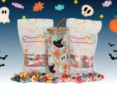 Halloween Glass Jar + 1kg Custom Pick 'n' Mix + 1kg Halloween Mix