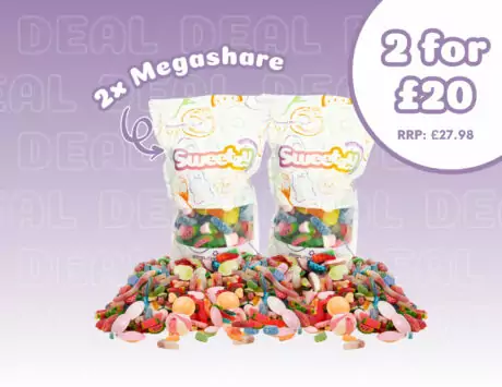 2 for £20 – 1kg Megashare Pick ‘n’ Mix – 20 Fillings