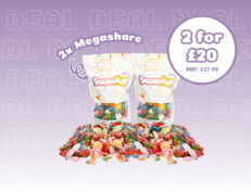 2 for £20 – 1kg Megashare Pick ‘n’ Mix – 20 Fillings