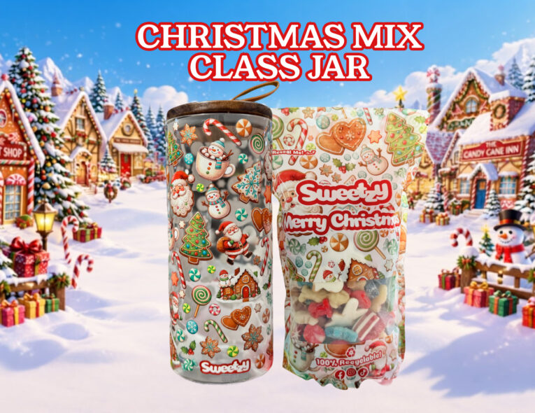CHR26 - Glass Jar + 1kg xmas mix