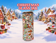 Christmas Glass Jar