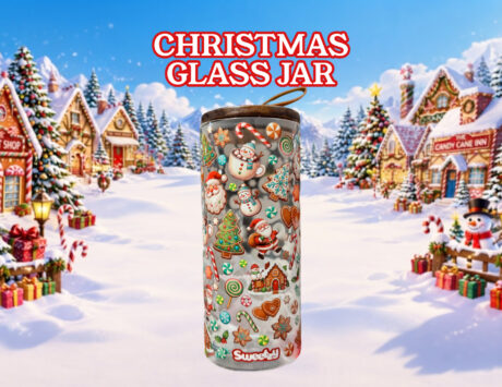 Christmas Glass Jar