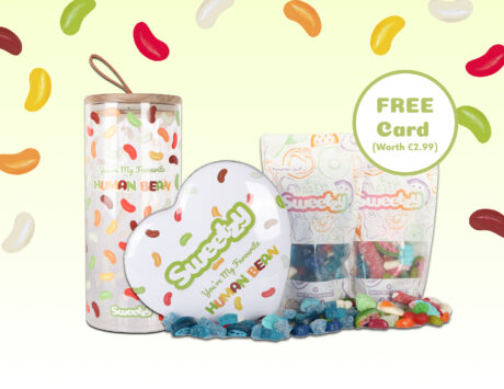 Valentine's Jellybean Tin + Glass Jar