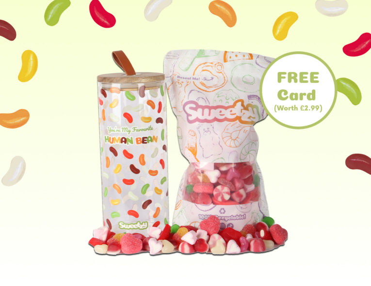Jelly Bean Jar + Valentines 1kg