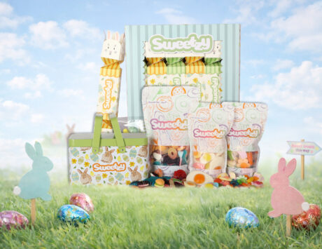 Easter Tin Basket + Easter crackers