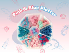 Blue & Pink Sweet Platter