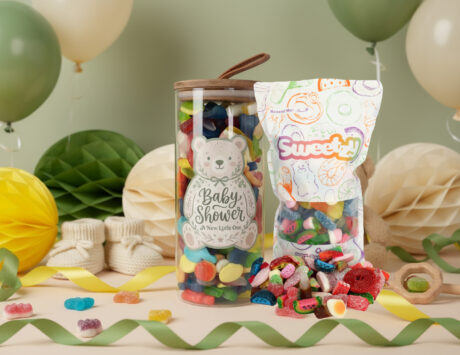 Custom Baby Shower Glass Jar