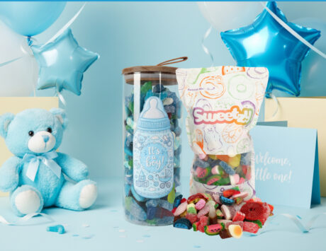 Custom It's a Boy Glass Jar