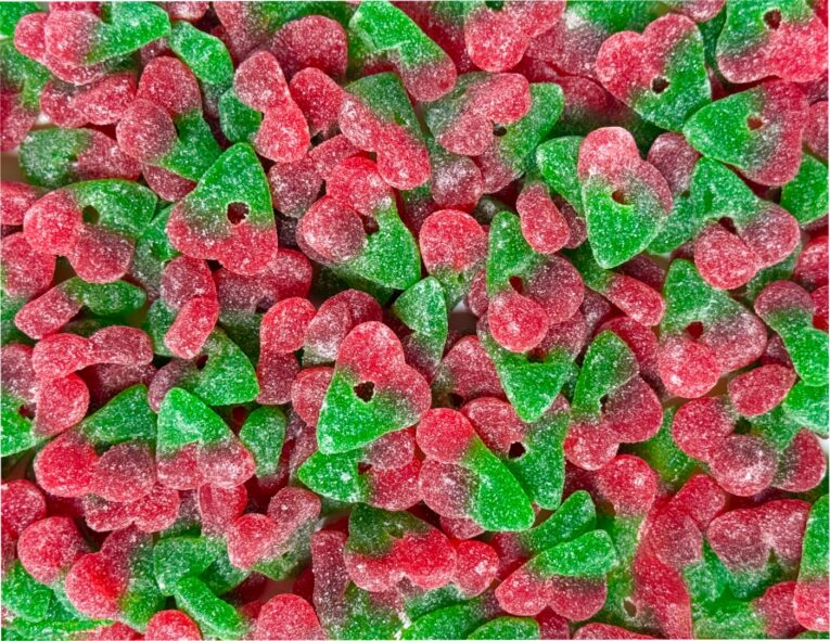 Fizzy Cherries flatlay