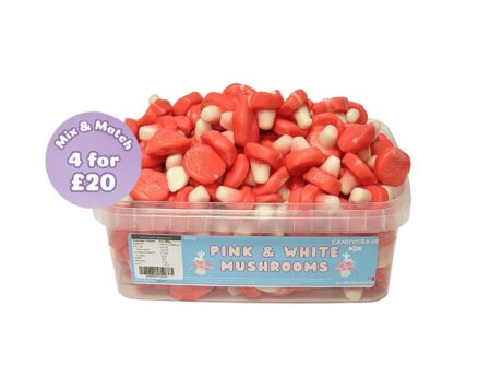 Pink & White Mushrooms Tub