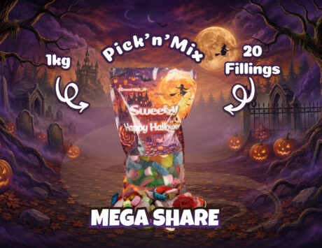Halloween Custom MegaShare Pick 'n' Mix - 1kg - 20 Fillings