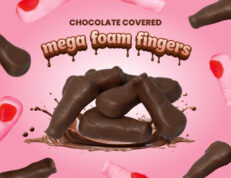 Chocolate Covered Mega Foam Fingers